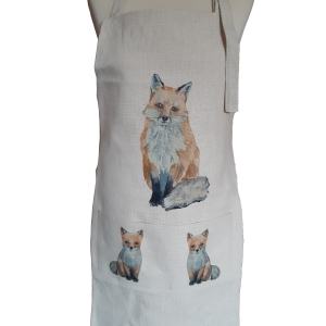 Apron - Fox and Cubs
