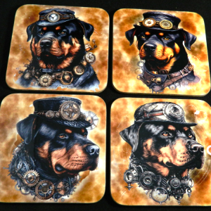 Coaster Set - Rottweiler