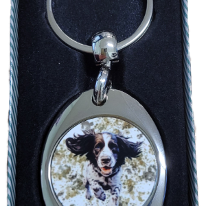 Trolley Coin Key Ring - Springer Spaniel