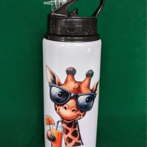 Aluminium Drinks Bottle - Giraffe Glasses Drink