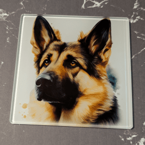 Glass Coaster - German Shepherd