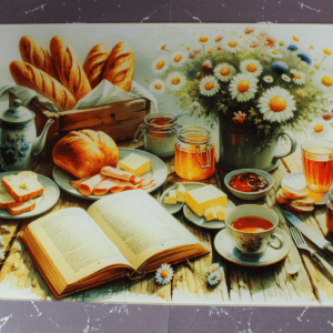 Glass Cutting Board - Breakfast