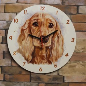 Wooden Clock - Cocker Spaniel