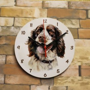 Wooden Clock - Springer Spaniel