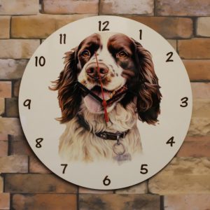 Wooden Clock - Springer Spaniel
