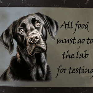 Glass Cutting Board - Lab Test Black